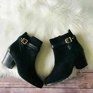 C. Wonder Suede Leather Bootie Shoes 7.5